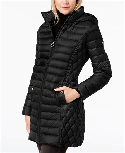 puffer women michael kors coat|Michael Kors removable hood coats.